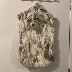 Xs rudsak pullover fur vest "MACAU"- runway item